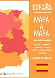 Carte par carte, Espagne : Apprenez les communautés autonomes et leurs provinces avec les cartes régionales. Cahier A4