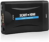 QGECEN Евроконнектор HDMI, Евроконвертер HDMI для ТВ, DVD, телеприставки, VHS, VCR, PS1, PS2, PS3, Wii, Xbox, репродукторы BLU-Ray (Scart и HDMI)