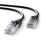 Mr. Tronic 50m Cable de Red Ethernet Trenzado | CAT6, CCA, UTP | Conectores RJ45 | LAN Gigabit de Alta Velocidad | Conexión a Internet | Ideal para PC, Router, Modem, Switch, TV (50 Metros, Negro)