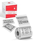 Phomemo 40x30mm Transparent Thermal Label, Multifunctional Self-Adhesive Transparent Label, 230 Labels/Roll, bakeng sa Phomemo M120 / M110 / M200 / M220 Label Printers