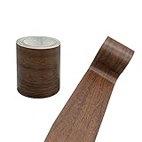 Cinta adhesiva de madera de 2.24 pulgadas x 15 pies, multiusos, autoadhesiva, impermeable, para reparación para muebles, puerta, piso, mesa y silla (marrón oscuro)