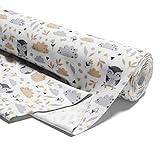 Telas por metro algodon 2 M - Telas para patchwork infantiles retales de tela decorativa estampadas Búhos
