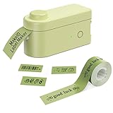 Makeid Etiquetadora Bluetooth Portátil, Mini Impresora para Etiquetas Adhesivas, Impresora Térmica, Máquina de Equitado Ideal para Casa, Oficina, Tienda y Escuela Verde