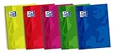 Oxford Classic 400089894 - Pack de 5 cuadernos espiral con tapa de plástico, Fº