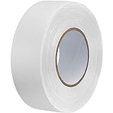 Gocableties - Cinta americana blanca de 48 mm x 50 m - Cinta de tela resistente, adhesiva e impermeable - Para reparar, fijar, agrupar, reforzar y sellar
