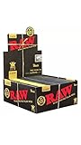 RAW Black King Size Slim Classic-Lote de 50 libritos de 32 Hojas, Papel