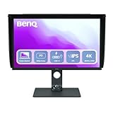 BenQ SW321C Monitor fotográfico (tecnología AQCOLOR, 32 pulgadas, 4K UHD, IPS, P3 Wide Color, carga USB-C, DP / HDMI, calibración de hardware, altura ajustable) compatible con MacBook