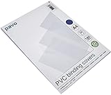 Pavo - Tapas para encuadernación (A4, PVC, 25 unidades), transparente