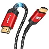 JSAUX Cable HDMI 2.1 3 metro(alta velocidad, Ethernet, 48 Gbps, 8 K @ 60 Hz, 4 K@120 Hz, UHD HDR 10+, eARC, Dolby Vision, 3D, VRR, compatible con PS4 Pro, PS5, 8 K Gaming, TV