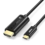 Cable USB C a HDMI(4K@60Hz),CHOETECH Cable HDMI a USB 3.1 Tipo C para iPad Pro Macbook Air 2019/2018 MacbookPro 2020/2019,Galaxy S20/S10/S10E/Note10/8/S9+ S8,HuaweiP30/40 Pro P20 Mate20 Pro etc(1.8m)