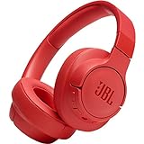 JBL Tune 700BT - Auriculares supraaurales con Bluetooth, cascos ligeros de diadema, con batería de hasta 27 horas y cable extraíble, coral
