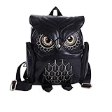 YUHUAWYH feshene Owl mokotla Cartoon mochila Mini Student Bag setaele Basali PU Leather mochila Travel Bag Elegant