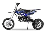 Dirtbike 125cc SKY 14/12 con Invertido Down Tenedor XXL Dirtbike Moto cross Pitbike - Azul