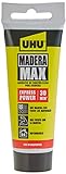 UHU 6314560 Madera Max Express- Adhesivo de Construcción para madera-100g, beige