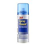 3M SprayMount Adhesivo en Spray Permanente al Secarse, 1 Lata de 200 ml