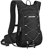Arvano Mtb Cycling Backpack, 15L Lightweight Mountain Bike Backpack Bike Backpack for Men Women, Small Sports Backpack for Ski, Randonnée, Trail Running, Motosiklèt Enduro, Snowboard