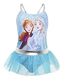 Disney Frozen 2 Bañador para Niña Princesas Anna y Elsa, Trajes de Baño de Una Pieza El Reino del Hielo, Bañadores para Piscina Natacion Vacaciones, Regalos Niñas (7/8 Años)