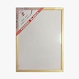 CHIDU - CL909 | Pizarra blanca esmaltada con marco de madera, no magnetica. Tablero ideal para la pared oficinas, ligero y portatil (20X30CM)