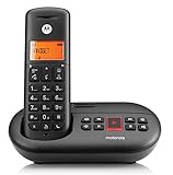 Motorola 107E211, Teléfono Inalámbrico, Negro