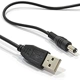 USB a DC Energía Cable - USB 2,0 para 2,1 mm x 5,5 mm 5V 2A 2000mA 1 m [1 metros/1m]