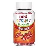 NEO PEQUES | Gummies Probiotic | 30 Gominolas | Beneficiosas para el Sistema Digestivo y las Defensas | Con Probióticos y Vitaminas del Grupo B | Caramelos Masticables para Niños | Sabor Fresa