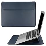 HoYiXi 14'' Funda Estuche Protectora para Portátiles Bolsa con Soporte Compatible con New MacBook Pro 14 2021/ HUAWEI MateBook 14 2021/ HP Chromebook 14'' / 13.5'' Surface Laptop 3 (14 pulgadas, azul)