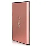 Disco duro externo 500GB - 2.5' USB 3.0 Ultrafino Diseño Metálico HDD Portátil para Mac, PC, Laptop, Ordenador, Xbox one, PS4, Smart TV, Chromebook - Rose Pink