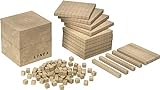 Ensemble de 10 unités de base en bois recyclé Linex