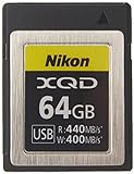 Nikon XQD - Tarjeta de Memoria Profesional (64 GB, hasta 440 MB/s de Lectura y hasta 400 MB/s de Escritura), Compatible con híbrido Z 6II, Z 6, Z 7II, Z7, Reflex D6, D5, D850, D500