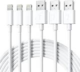 GlobaLink Cable Cargador, [MFi Certificado] 3Pack 1M, Cable Lightning Carga Rápida para iPhone 13/13 mini/13 Pro Max/12/11/11 Pro/X/XS/8/7/6/5E/SE/iPad - Blanco