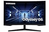 SAMSUNG Odyssey C32G55T - Monitor gaming curvo de 32' WQHD (2560x1440, 144 Hz, 1ms, 1000R, HDR10, AMD FreeSync Premium) Negro
