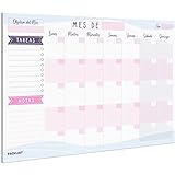 PACKLIST Planificador Mensual, Organizador Mensual A4 - Agenda Mensual Calendario Perpetuo 2022/23/24 - Monthly Planner, Planner Mensual con 25 Hojas. Agenda Planificador en Formato Calendario Mensual