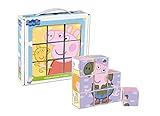 Cefa Toys Peppa Pig Rompecabezas, 9 Cubos, Multicolor, Miscelanea (88233)