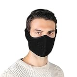 Tweal Invierno Protección Caliente Máscara Anti-frío de Invierno Calentador Máscara para Esquí Bicicleta Ciclismo Motocicleta,Negro(Cálido Unisex)