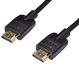 Amazon Basics - Cable HDMI flexible, de 0,3 m, Negro