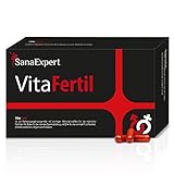 SanaExpert VitaFertil, Suplemento Nutricional para la Fertilidad Masculina, Ayuda a Mejorar la Calidad de la Esperma, L-arginina, Zinc, Selenio, Vitaminas y Minerales, 60 cápsulas