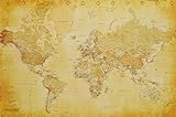 Empire 172143 - โปสเตอร์แผนที่โลกสไตล์วินเทจ (91,5 x 61 ซม.)