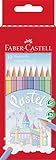 Faber-Castell 111211 - Lápices de colores pastel, estuche de cartón de 10 unidades
