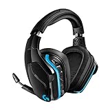 Logitech G935 Auriculares Gaming RGB Inalámbrico, Sonido 7.1 Surround,DTS Headphone:X 2.0,Transductores 50mm Pro-G, 2, 4GHz Inalámbrico,Mic Volteable para Silenciar,PC/Mac/Xbox One/PS4/Nintendo Switch