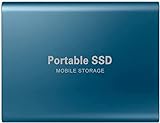 2TB disco duro externo SSD portátil USB 3.1 disco duro externo, compatible con PC, Mac, ordenador portátil (2TB-azul)