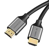 ANNNWZZD 8K Cable HDMI 2.1 Ultra HD Cable HDMI,Real 8K Support 48Gbps 8K(7680x4320)@60Hz 4K@120Hz Dolby Vision HDCP2.2 HDR 4:4:4 eARC PC (1M) (3M, Black)