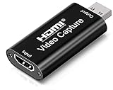 Capturadora Video capturadora hdmi,USB a hdmi Vídeo Game Capture 4k 1080P Transmisión en Vivo de Transmisión de Vídeo para Juegos, Transmisión, Enseñanza, Videoconferencia