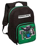 Minecraft Backpack għat-Tfal u l-Adulti, Rigal tal-Logħob tal-Laptop tal-Laptop tal-Kbir Collage tal-Iskola (Iswed)