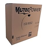 MutecPower 100 m Cable de Red ethernet Cat5E - UTP - CCA - Gris - 100 Metros