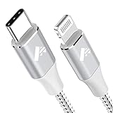 Cable USB C a Lightning, 2M Cable iPhone Cargador MFi Certificado nailon trenzado PD Rápida Tipo C a Lightning Cable para iPhone 11 12 13 Pro Max Mini XR XS X 8 7 6s 6 Plus 5s 5 SE 2020,iPad