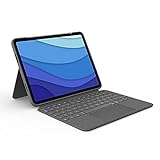 Logitech Combo Touch Funda con teclado iPad Pro de 11 pulgadas (1.ª, 2.ª, 3.ª, 4.ª generación - 2018, 2020, 2021, 2022) Retroiluminado, Trackpad pulsable en cualquier punto, QWERTY Español - Gris