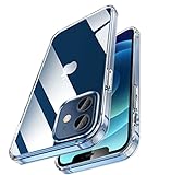 Amazon Brand – Eono Funda Compatible con iPhone 12 und iPhone 12 Pro Funda, Carcasa Anti-Amarillento y Antiarañazos, Anti-Choques Hybrid Suave Moda HarCase, HD Transparente Clear Case - 6.1 Pulgadas