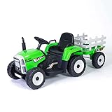 GALUMBA TOYS Tractor electrico para niños 12V con Remolque y Mando
