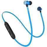 Abafia Auriculares Bluetooth, Auricular Deportivo Inalámbricos Auriculares Bluetooth V5.0 con Magnética Diseño In-Ear para iPhone XR/XS/Honor P30 / P30 Pro/Galaxy S9 / S8 / Redmi (Azul)
