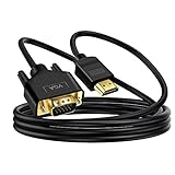 Cable HDMI a VGA 1M , AMMMWZZD Cable convertidor HDMI a VGA (Macho a Macho con Chapado en Oro)